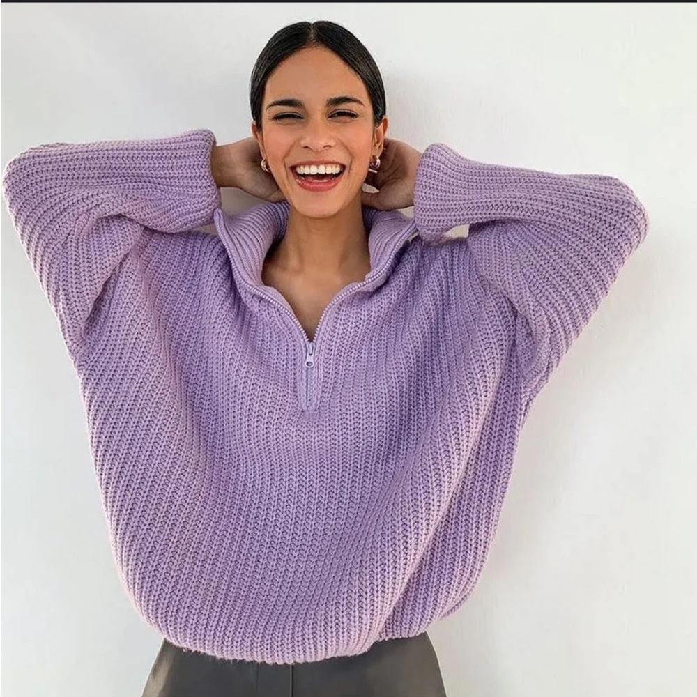 Brand new with tags Aerie sweater crewneck with the beautiful lavender color!